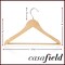 Casafield - 10 Wooden Suit Hangers - Premium Lotus Wood with Notches & Chrome Swivel Hook for Dress Clothes, Coats, Jackets, Pants, Shirts, Skirts